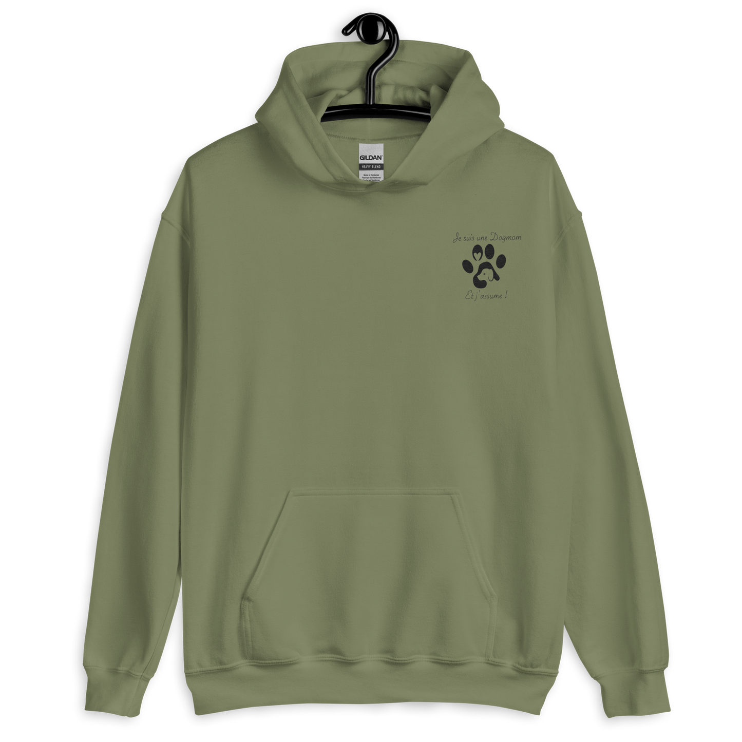 Sweat Dogmom brodé Noir