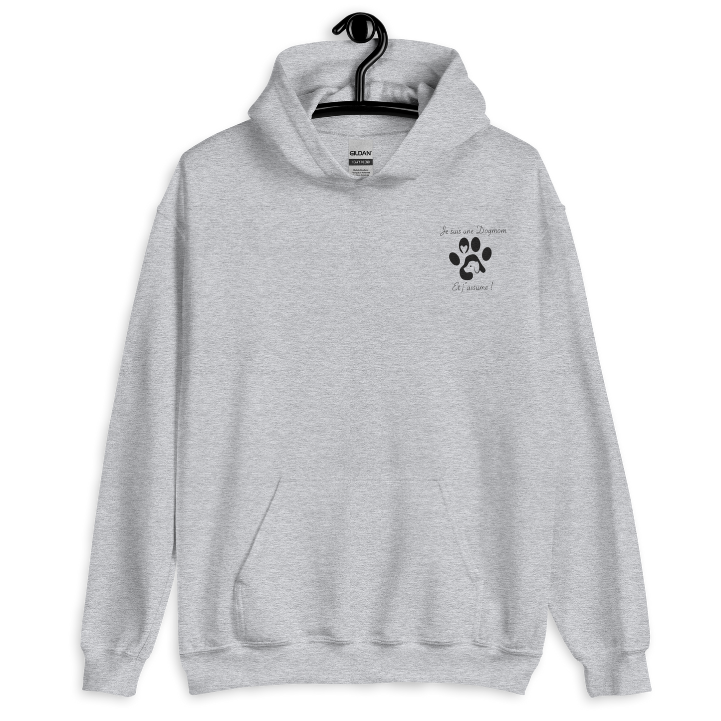 Sweat Dogmom brodé Noir