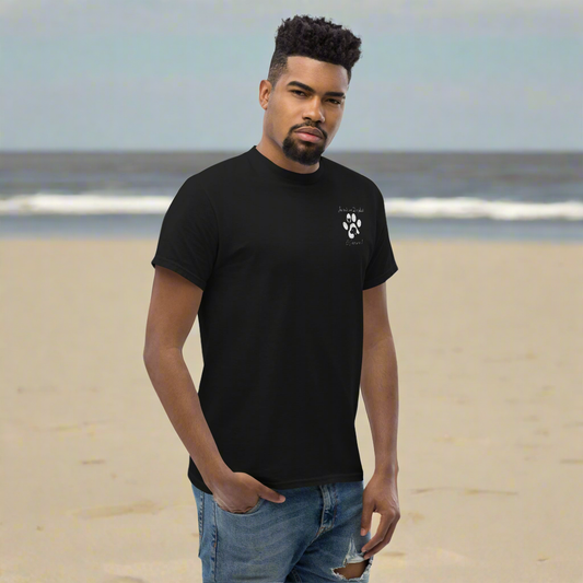 T-shirt foncé Dogdad brodé Blanc