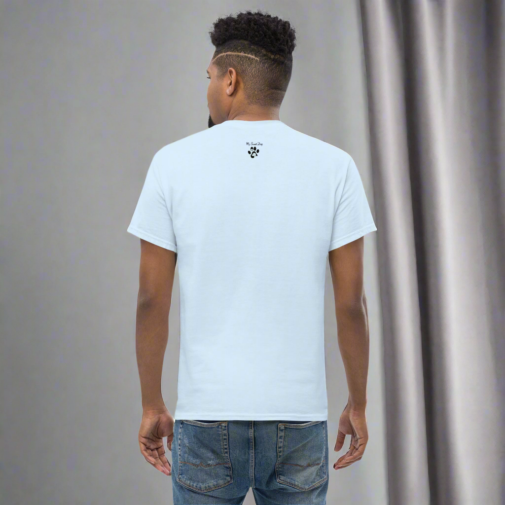 T-shirt clair Dogdad brodé Noir