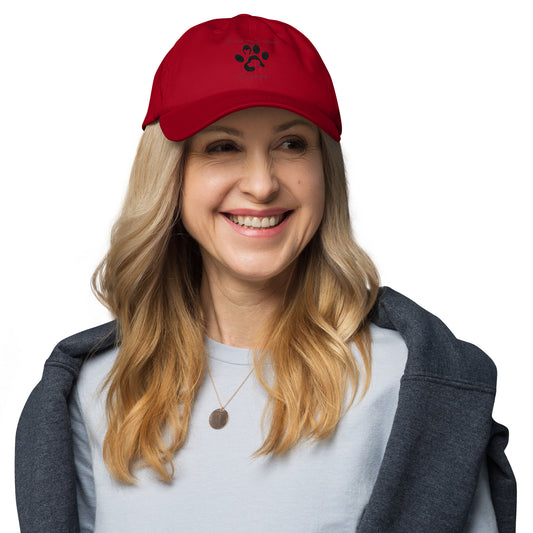 Casquette Courbé Dogmom brodé Noir