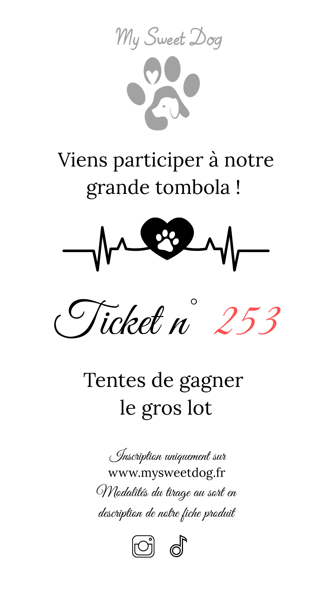 Ticket tombola 201-300